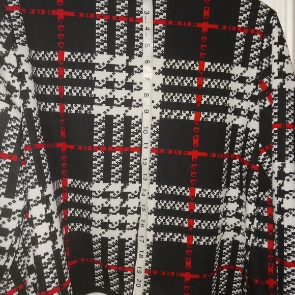 Jacket- lightweight, black, red, white stripes - Picture 4 of 4